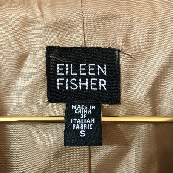 Eileen Fisher | Boucle Weave Wool Blend Textured Blazer Shawl Collar Size S - Picture 2 of 9